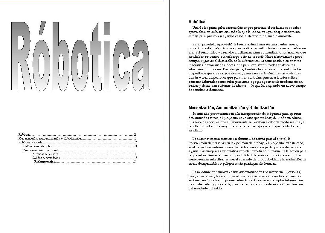 Rob&oacute;tica